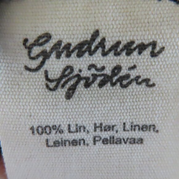 Gudrun Sjoden linen dress big dot circle print XXL - Picture 6 of 13